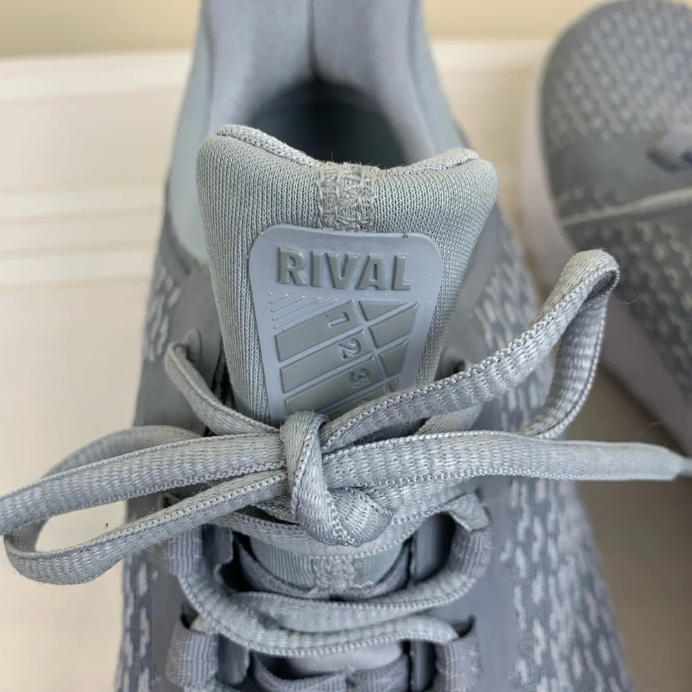 Nike womens Rival Light Gray Sneaker, Size 10 - Picture 6 of 10